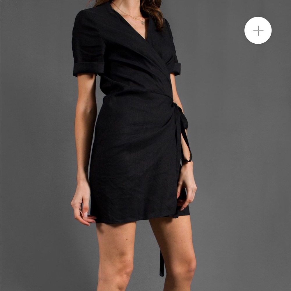 Isabel Marant Étoile 'Kansas' Linen Wrap Dress